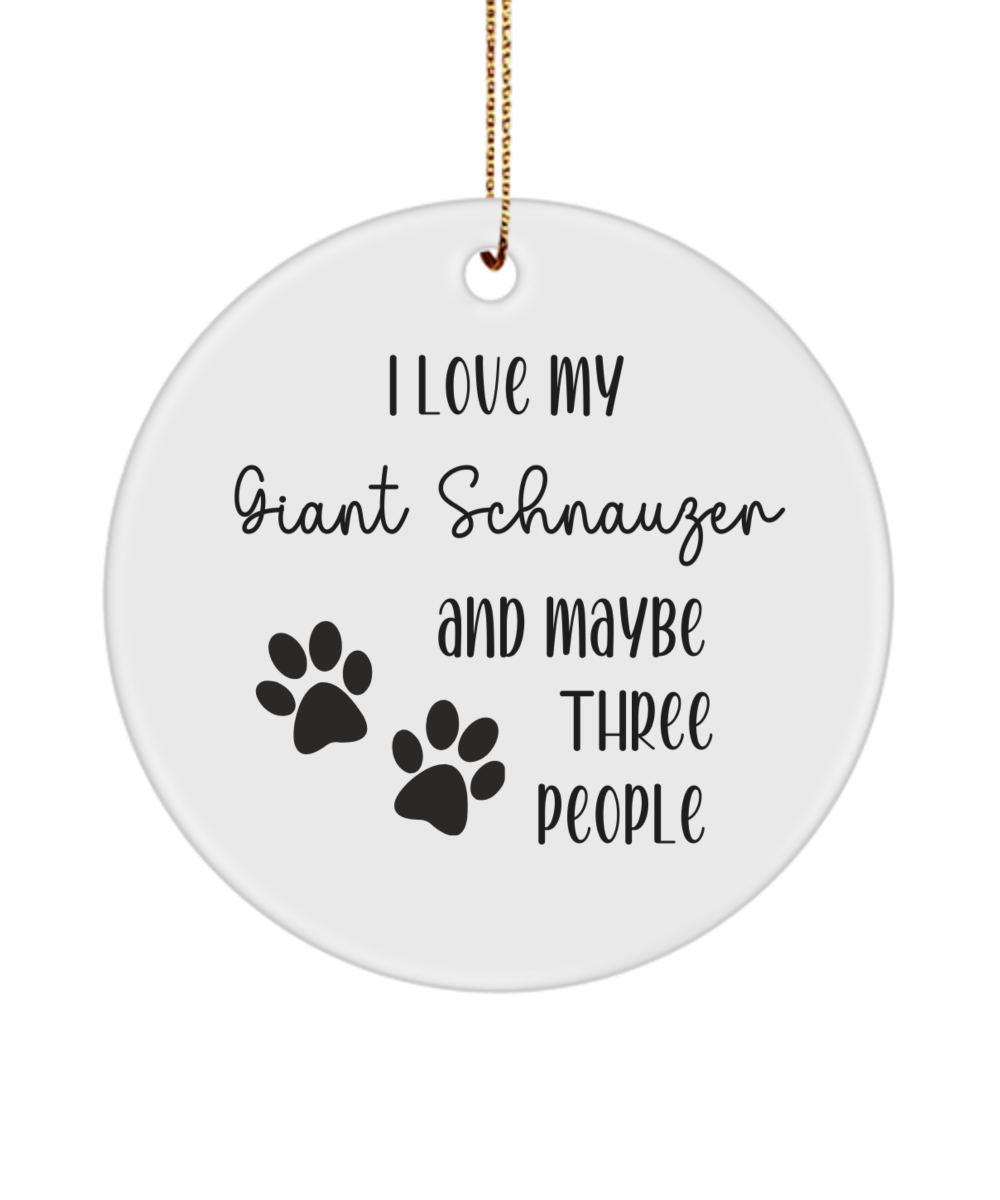 Giant Schnauzer ornament, dog lover gift, pet ornament, pet lover gift, puppy love gift, animal lover gift