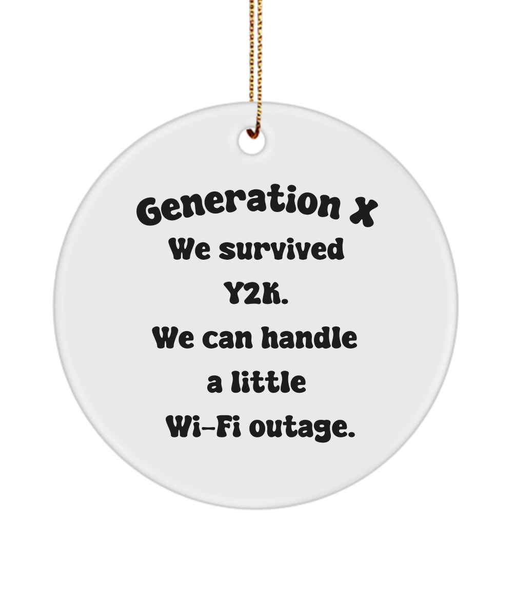 Generation X Ornament, Generation X Gift, Cool Gen X Gift, Birthday Gift for Genxer, Gen X Keepsake, Gen X Gift, 80s Nostalgia Gift