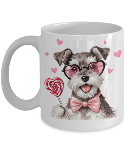 Valentines Day Miniature Schnauzer Mug