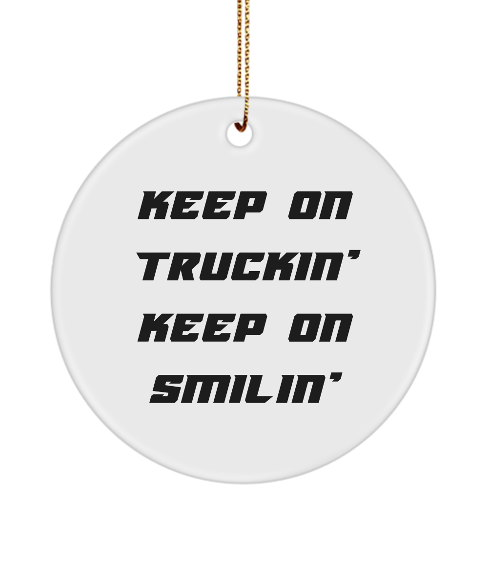 Trucker Gifts for Truck Driver, Truck Driver Appreciation Gifts, Truck Driver Gifts, Truck Driver Ornament, Semi-trailer Truck Driver