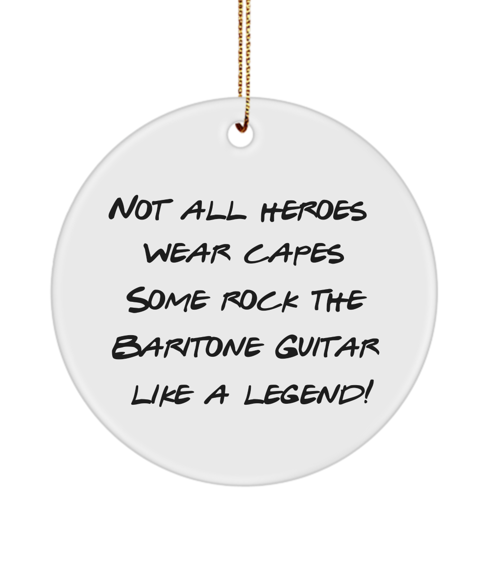 Baritone Guitar Ornament, Gifts For Musicians, Music Gift, Music Lover Gift, Musician Gifts, Gift For Baritone Guitar Player