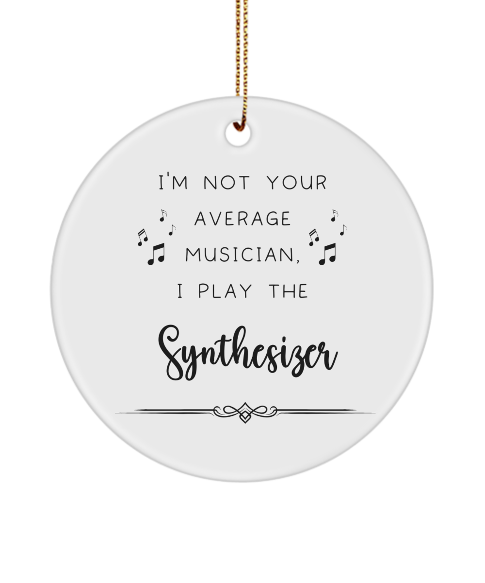 Synthesizer Coffee Ornament, Gifts for Best Musician Ever, Gift for Synthesizer Player, Christmas, Birthday, Event Keepsake