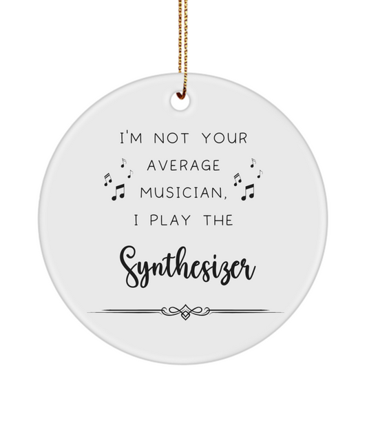 Synthesizer Coffee Ornament, Gifts for Best Musician Ever, Gift for Synthesizer Player, Christmas, Birthday, Event Keepsake