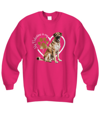 Load image into Gallery viewer, Valentine Anatolian Shepherd Sweatshirt, Anatolian Shepherd Mom, Valentine Heart Dog, Valentine Dog Sweatshirt, Gift for Dog Lover
