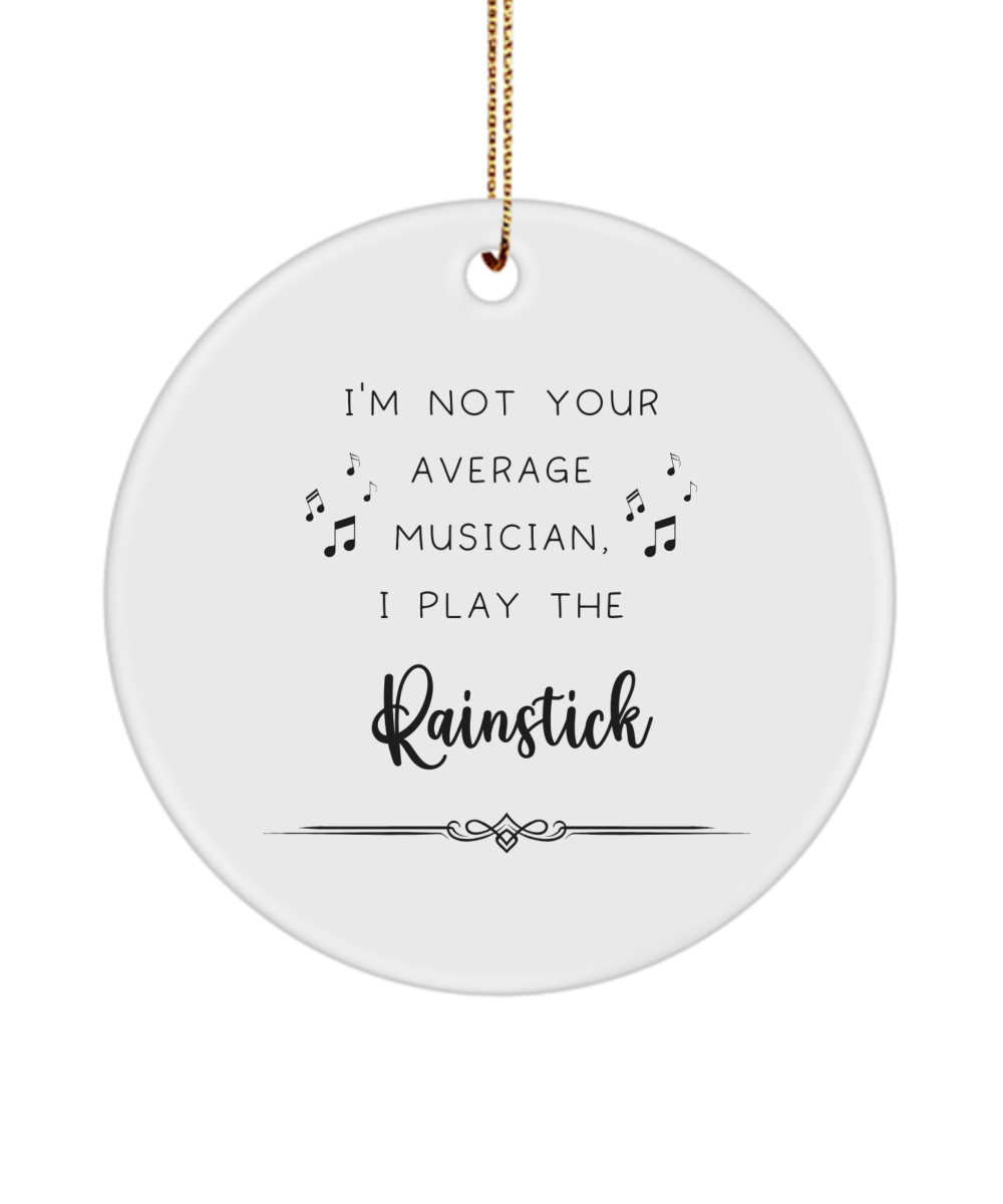 Rainstick Coffee Ornament, Gifts for Best Musician Ever, Gift for Rainstick Player, Christmas, Birthday, Event Keepsake