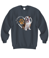 Load image into Gallery viewer, Valentine Bulldog Sweatshirt, Bulldog Mom, Valentine Heart Dog Sweatshirt, Valentine Dog, Gift for Dog Lover, Bulldog
