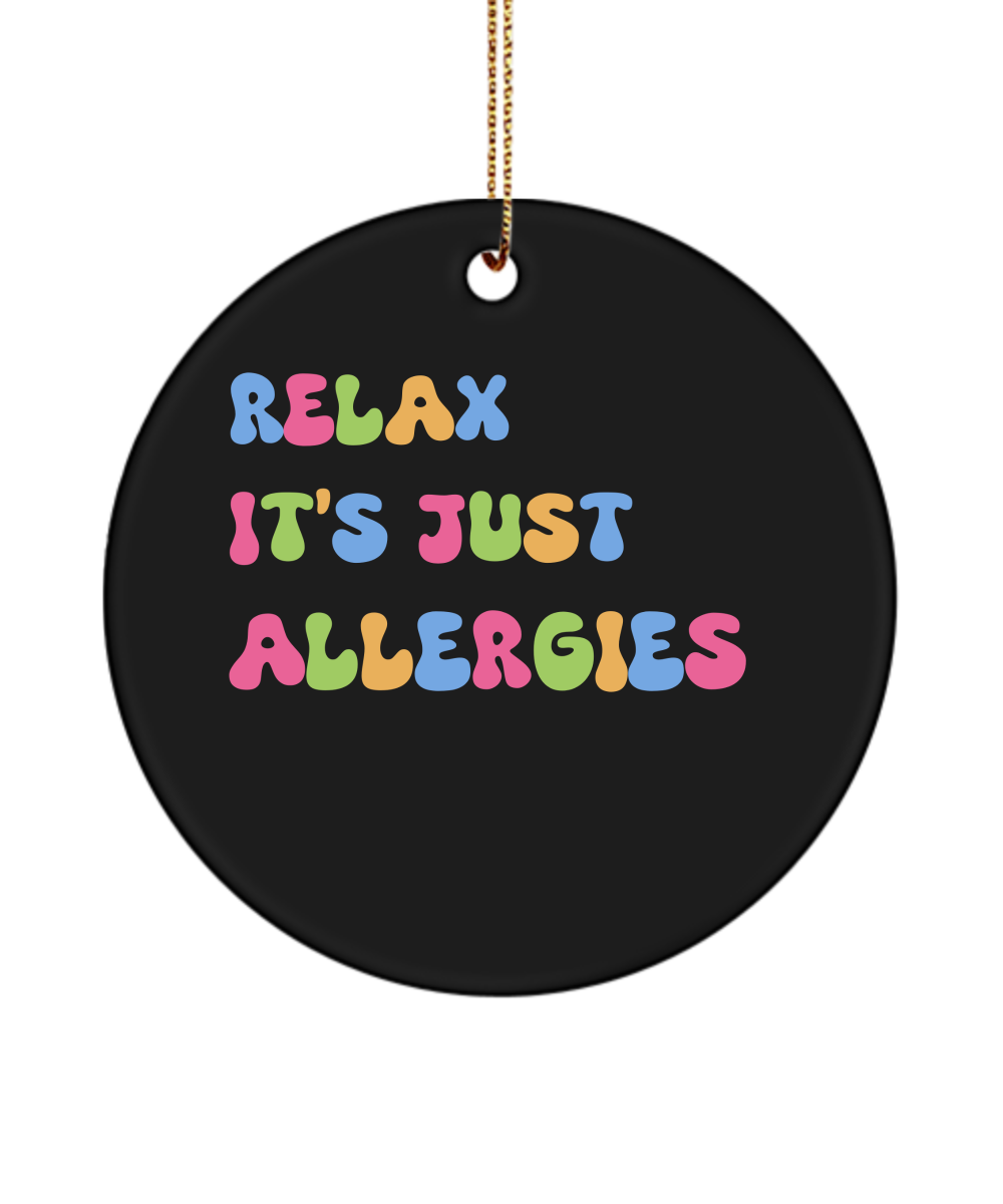 Gift for Allergic Person, Allergy Ornament, Allergy Keepsake, Allergy Humor Keepsake, Unique Allergy Gift, Allergist, Immunologist