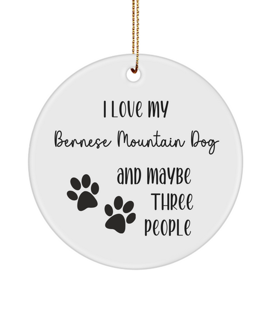 Bernese Mountain Dog ornament, dog lover gift, pet ornament, pet lover gift, puppy love gift, animal lover gift