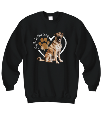 Valentine Anatolian Shepherd Sweatshirt, Anatolian Shepherd Mom, Valentine Heart Dog, Valentine Dog Sweatshirt, Gift for Dog Lover