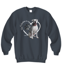 Load image into Gallery viewer, Valentine Boxer Sweatshirt, Boxer Mom, Valentine Heart Dog Sweatshirt, Gift for Dog Lover, Valentine Dog, Boxer
