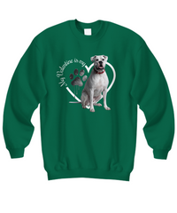 Load image into Gallery viewer, Valentine Boxer Sweatshirt, Boxer Mom, Valentine Heart Dog Sweatshirt, Gift for Dog Lover, Valentine Dog, Boxer
