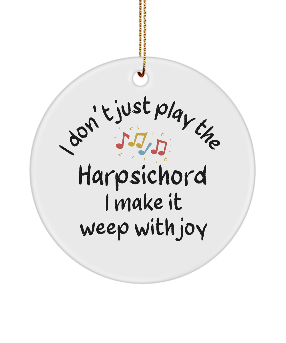 Harpsichord Ornament, Gifts For Musicians, Gift For Harpsichord Player, Music Gift, Music Lover Gift, Musician Gifts