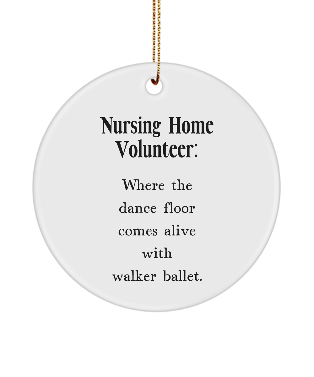 Volunteer Gift, Nursing Home Ornament, Senior Citizen Helper, Healthcare Worker Keepsake, Caregiver Gift, Thank You Gift, Elder Care Gift