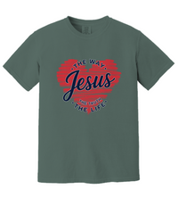 Load image into Gallery viewer, Jesus The Way The Truth The Life Shirt, Comfort Colors Christian Shirt, Retro Christian Tshirt, Jesus Tee, Christian Apparel
