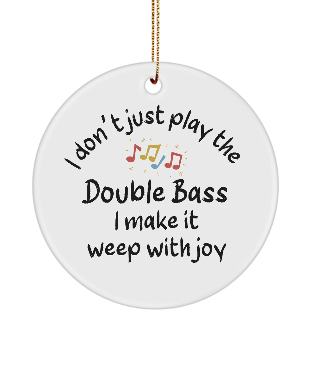 Double Bass Ornament, Gifts For Musicians, Gift For Double Bass Player, Music Gift, Music Lover Gift, Musician Gifts