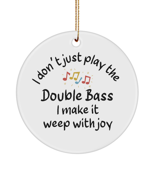 Double Bass Ornament, Gifts For Musicians, Gift For Double Bass Player, Music Gift, Music Lover Gift, Musician Gifts