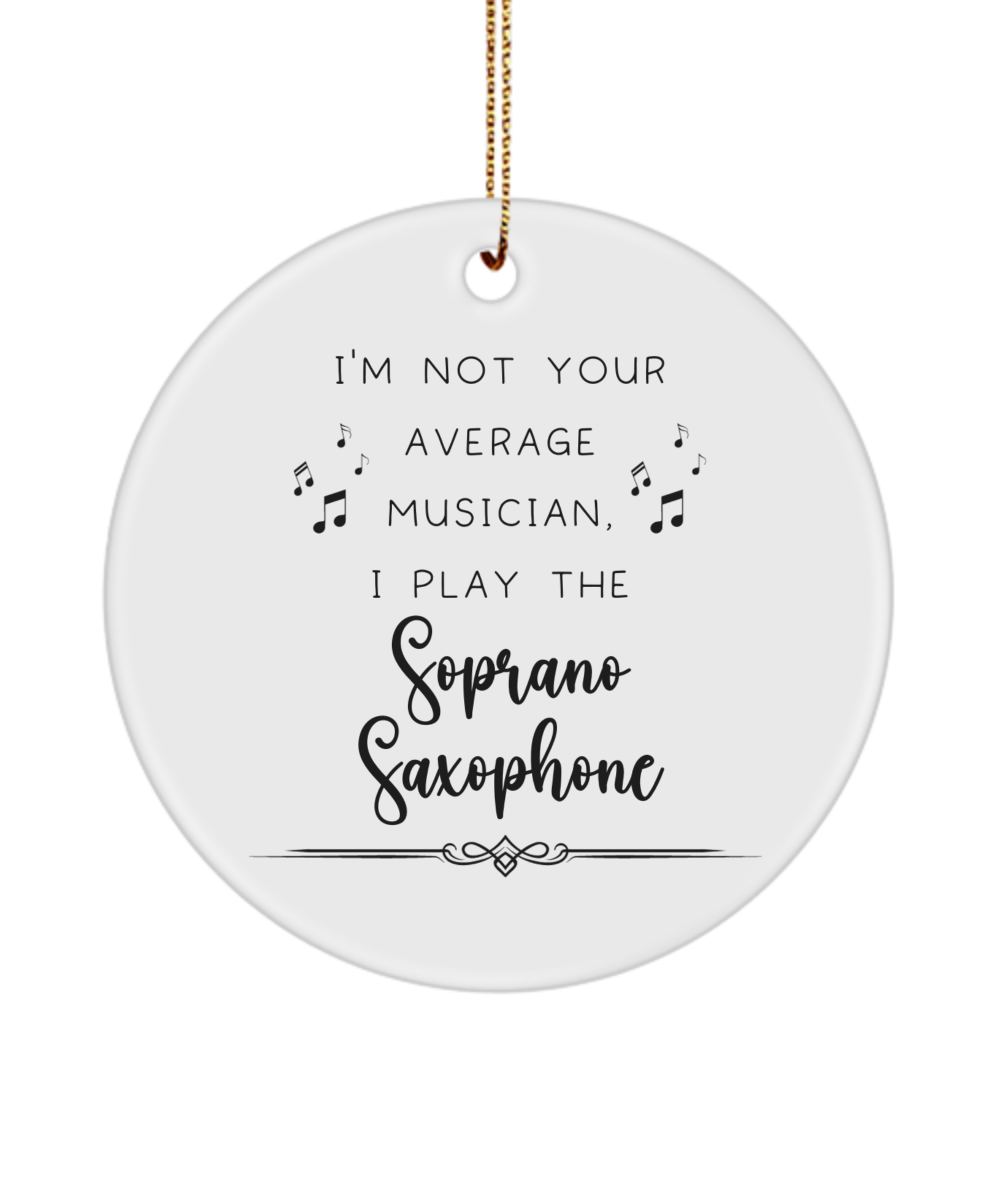 Soprano Saxophone Ornament, Gifts for Best Musician Ever, Gift for Soprano Saxophone Player, Christmas, Birthday, Event Keepsake