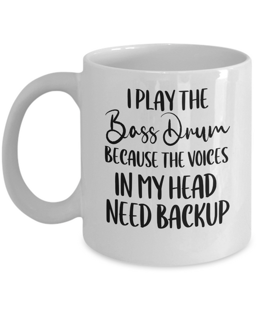 Bass Drum Mug, Gifts For Musicians, Gift For Bass Drum Player, Music Gift, Music Lover Gift, Musician Gifts