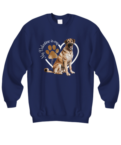 Valentine Anatolian Shepherd Sweatshirt, Anatolian Shepherd Mom, Valentine Heart Dog, Valentine Dog Sweatshirt, Gift for Dog Lover