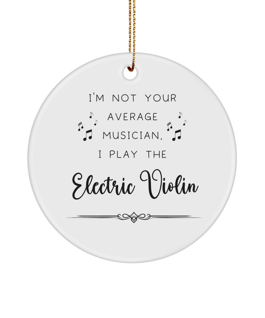 Electric Violin Coffee Ornament, Gifts for Best Musician Ever, Gift for Electric Violin Player, Christmas, Birthday, Event Keepsake