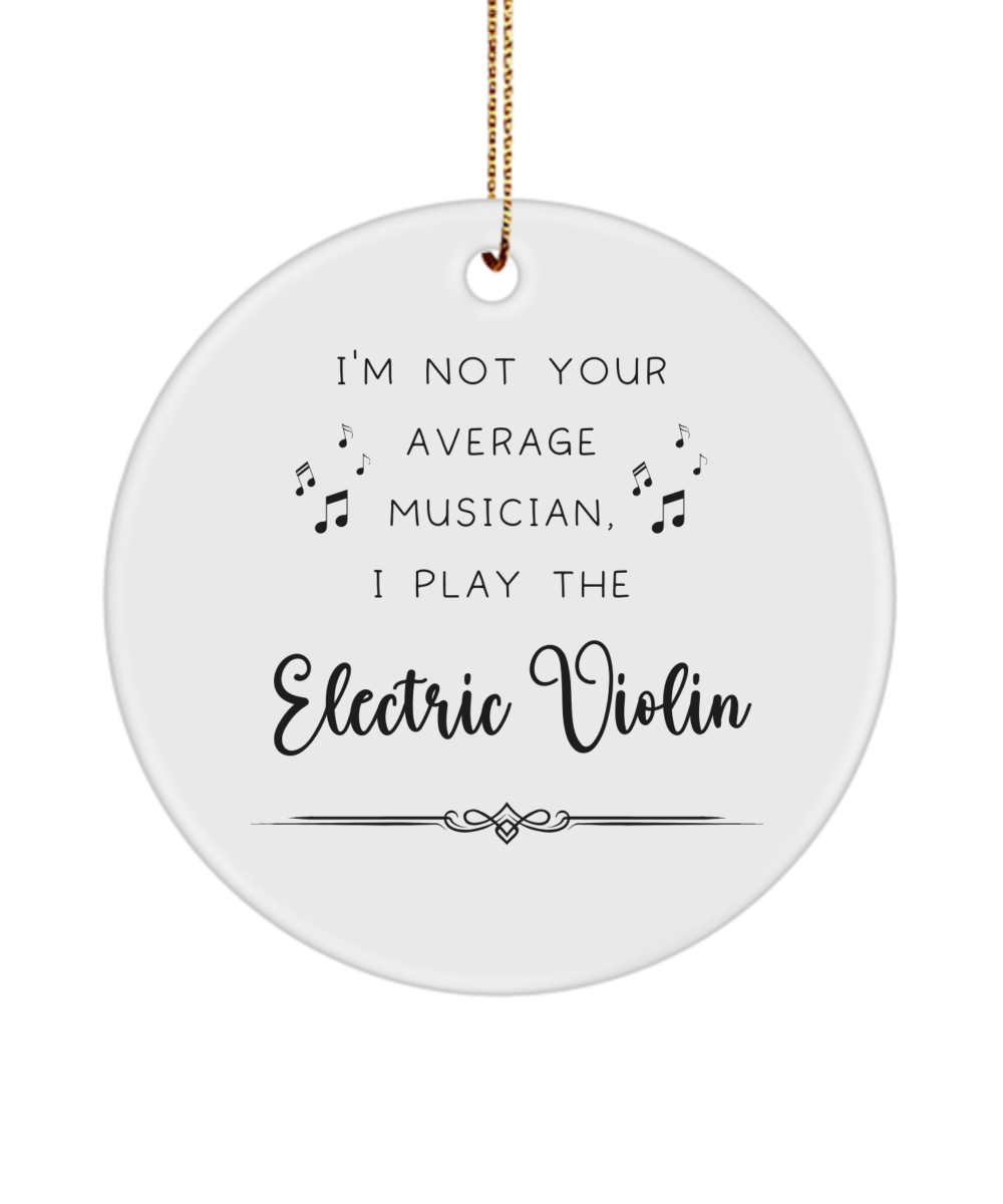 Electric Violin Coffee Ornament, Gifts for Best Musician Ever, Gift for Electric Violin Player, Christmas, Birthday, Event Keepsake