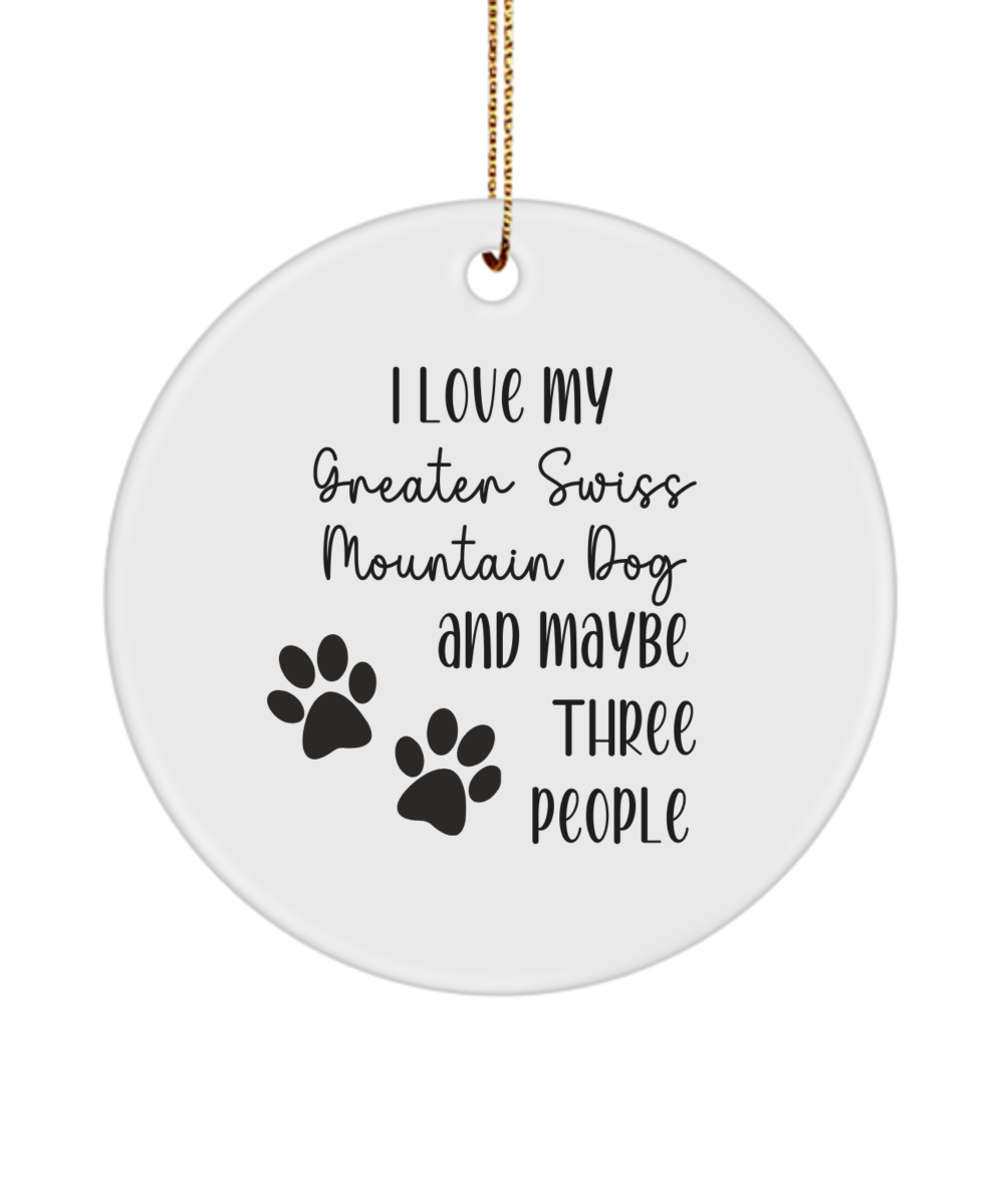 Greater Swiss Mountain Dog ornament, dog lover gift, pet ornament, pet lover gift, puppy love gift, animal lover gift