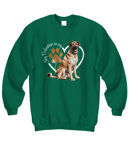 Valentine Anatolian Shepherd Sweatshirt, Anatolian Shepherd Mom, Valentine Heart Dog, Valentine Dog Sweatshirt, Gift for Dog Lover