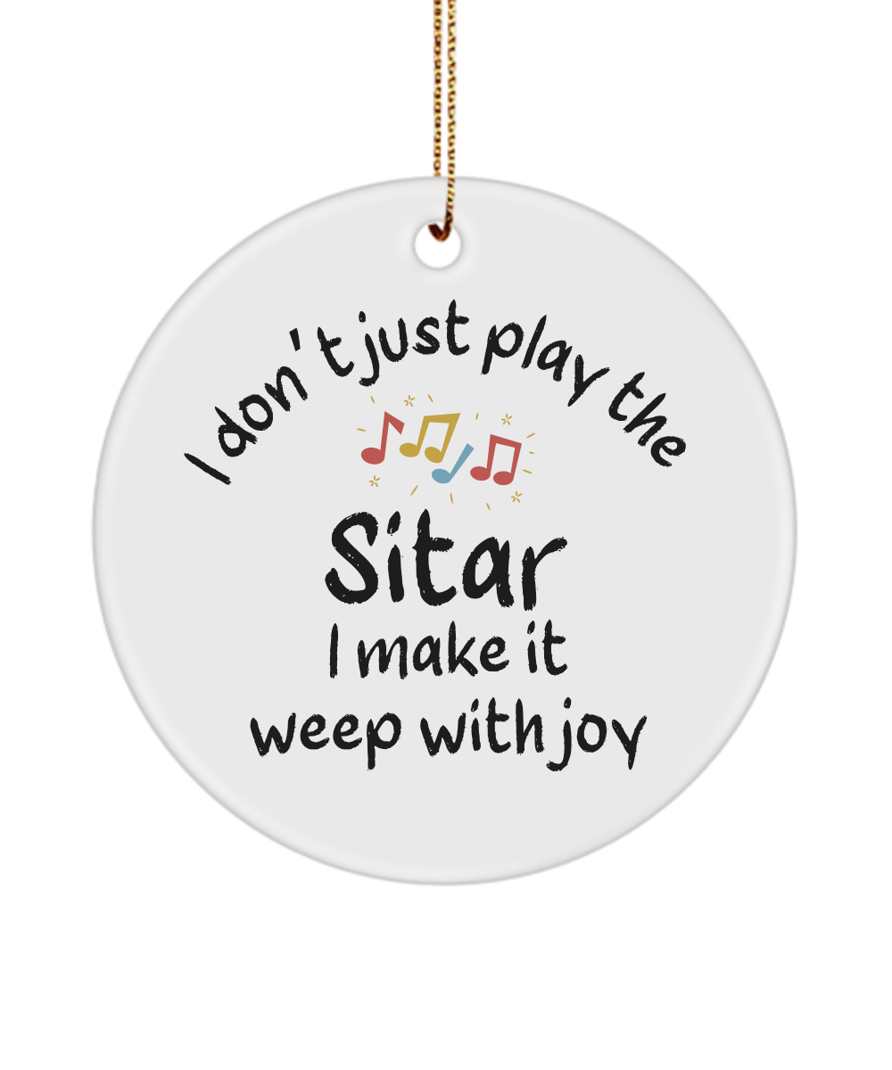 Sitar Ornament, Gifts For Musicians, Gift For Sitar Player, Music Gift, Music Lover Gift, Musician Gifts