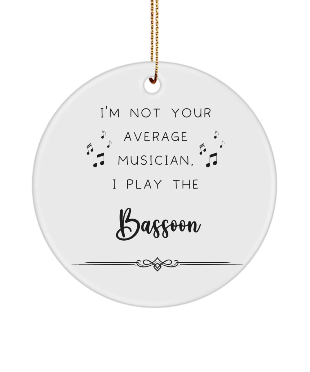 Bassoon Coffee Ornament, Gifts for Best Musician Ever, Gift for Bassoon Player, Christmas, Birthday, Event Keepsake