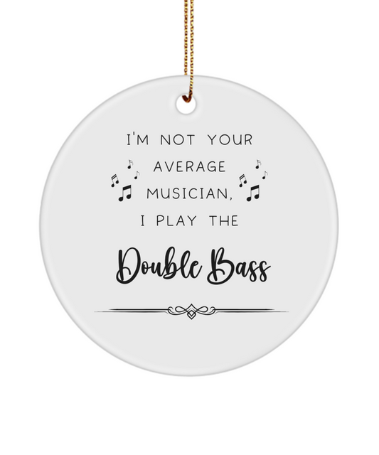 Double Bass Coffee Ornament, Gifts for Best Musician Ever, Gift for Double Bass Player, Christmas, Birthday, Event Keepsake