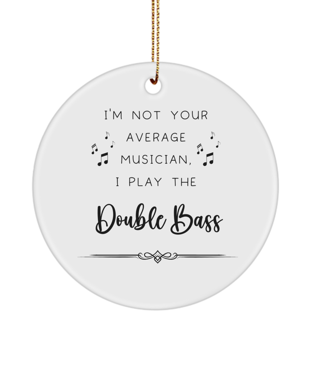 Double Bass Coffee Ornament, Gifts for Best Musician Ever, Gift for Double Bass Player, Christmas, Birthday, Event Keepsake