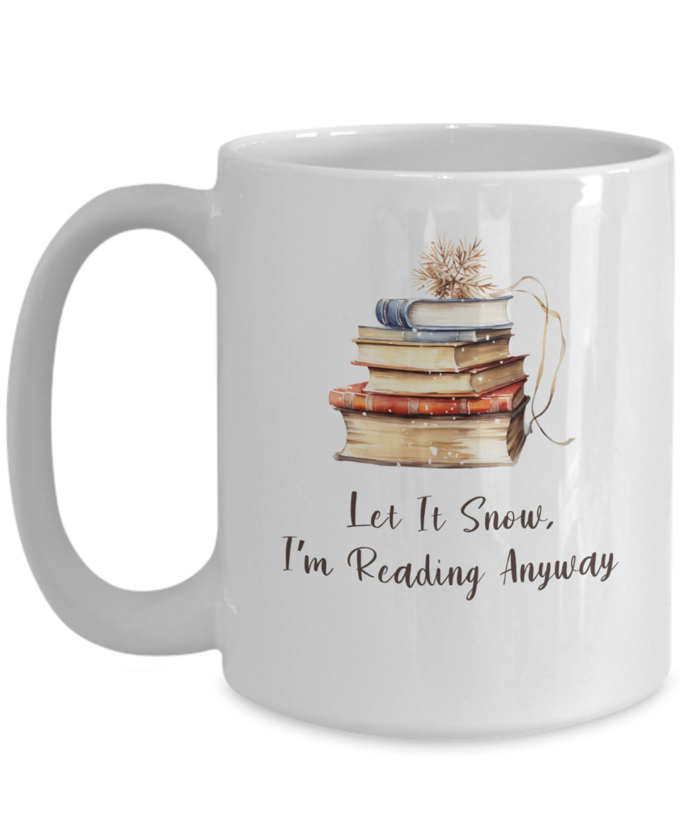 Cozy Winter Reading Mug, Book Lover Coffee Mug, Reading Coffee Mug, Reading Mug, Winter Bookish Coffee Mug, Book Lover Mug