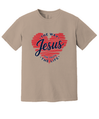 Load image into Gallery viewer, Jesus The Way The Truth The Life Shirt, Comfort Colors Christian Shirt, Retro Christian Tshirt, Jesus Tee, Christian Apparel
