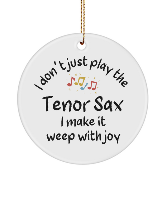 Tenor Sax Ornament, Gifts For Musicians, Gift For Tenor Sax Player, Music Gift, Music Lover Gift, Musician Gifts