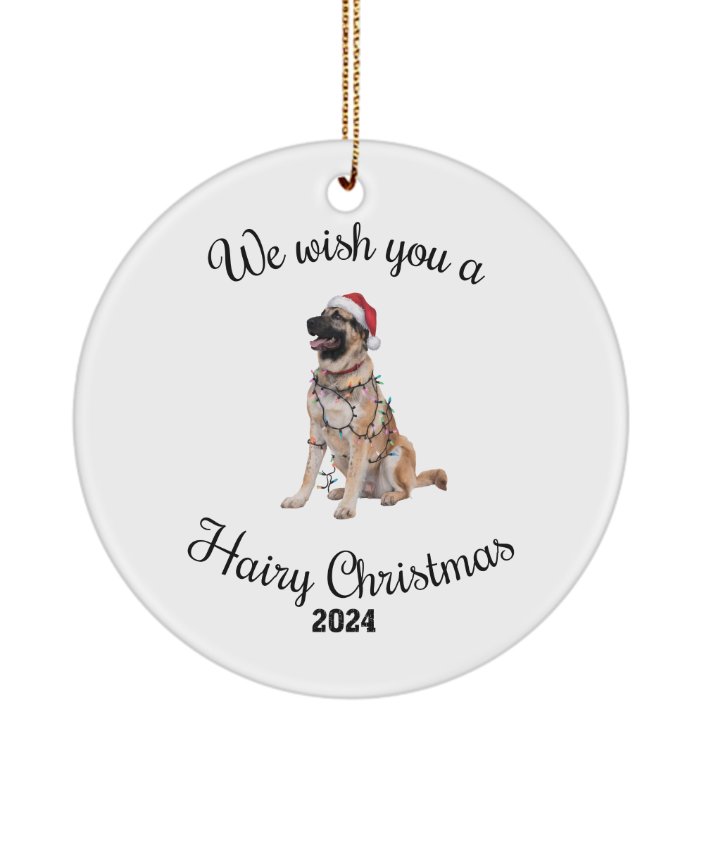 Christmas Anatolian Shepherd Ornament, Christmas Lights Dog Keepsake, Christmas Dog, Anatolian Shepherd Mom, Gift For Dog Lover, Anatolian Shepherd