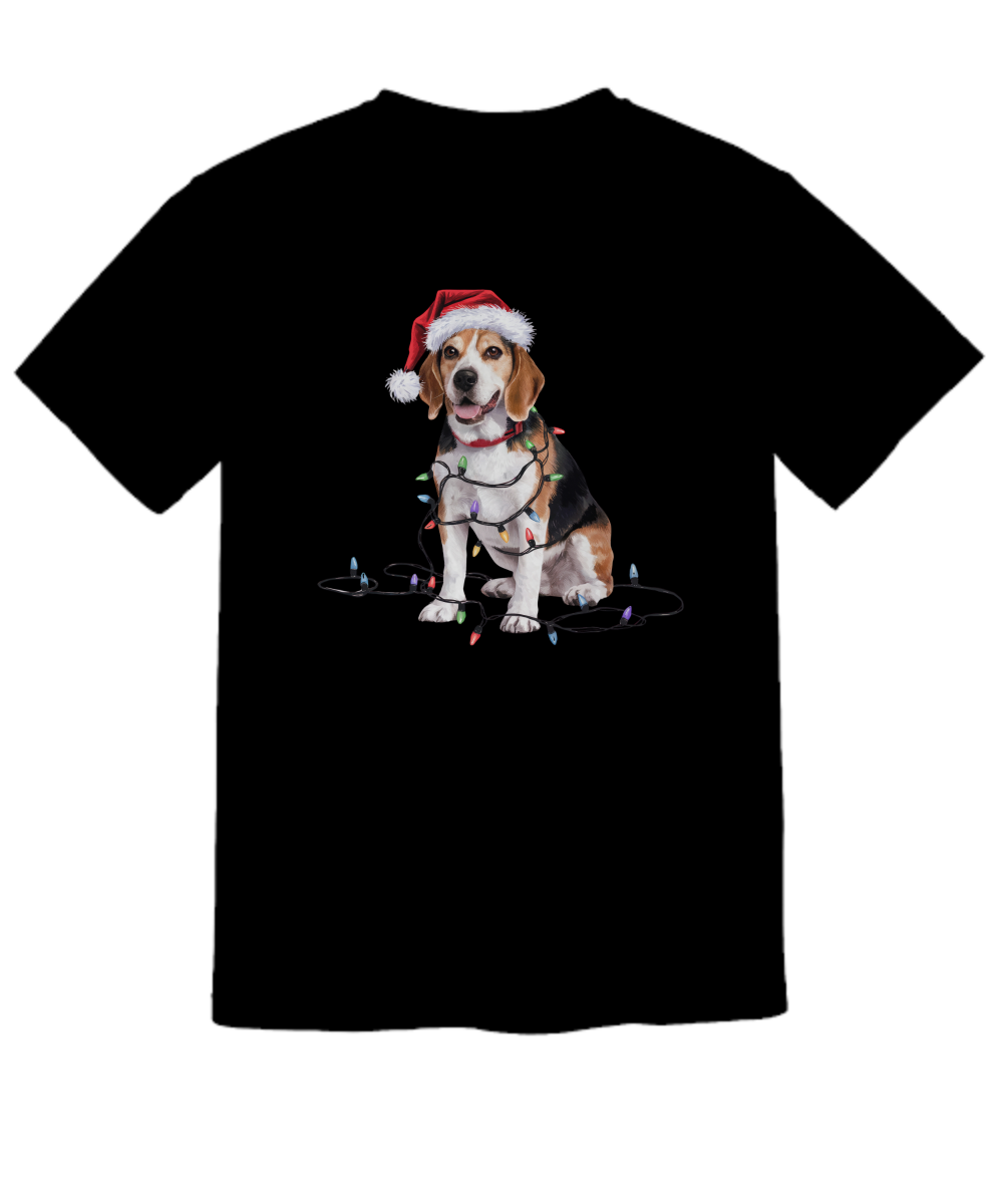 Christmas Beagle Shirt, Christmas Lights Dog Tee, Christmas Dog Tee, Beagle Mom Tshirt, Gift for Dog Lover, Beagle