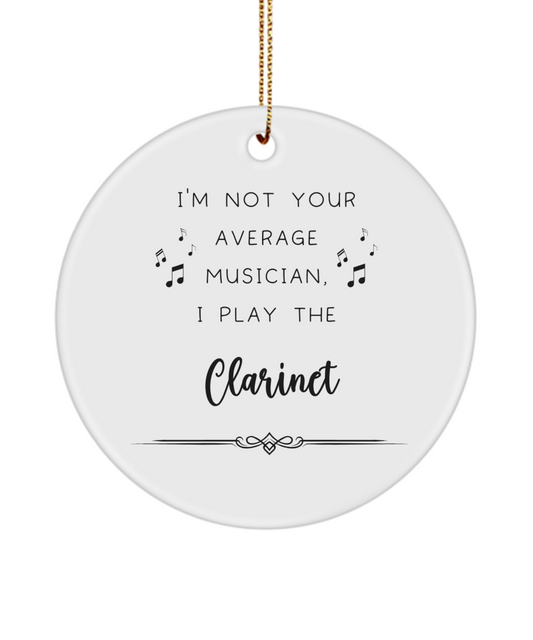 Clarinet Coffee Ornament, Gifts for Best Musician Ever, Gift for Clarinet Player, Christmas, Birthday, Event Keepsake