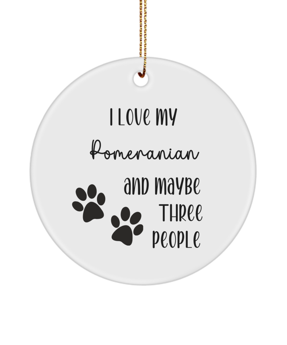 Pomeranian ornament, dog lover gift, pet ornament, pet lover gift, puppy love gift, animal lover gift