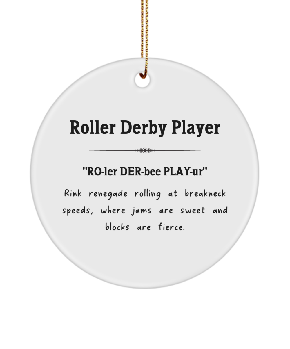 Roller Derby Ornament, Derby Player Gift, Roller Skate Keepsake, Skater Gift, Roller Derby Gift, Roller Derby Keepsake, Gift for Skater