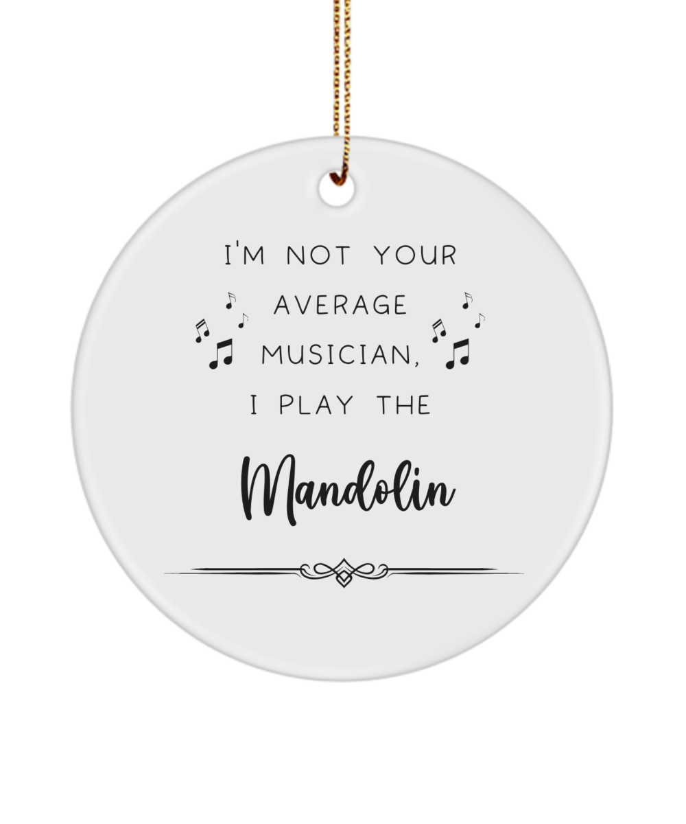 Mandolin Coffee Ornament, Gifts for Best Musician Ever, Gift for Mandolin Player, Christmas, Birthday, Event Keepsake