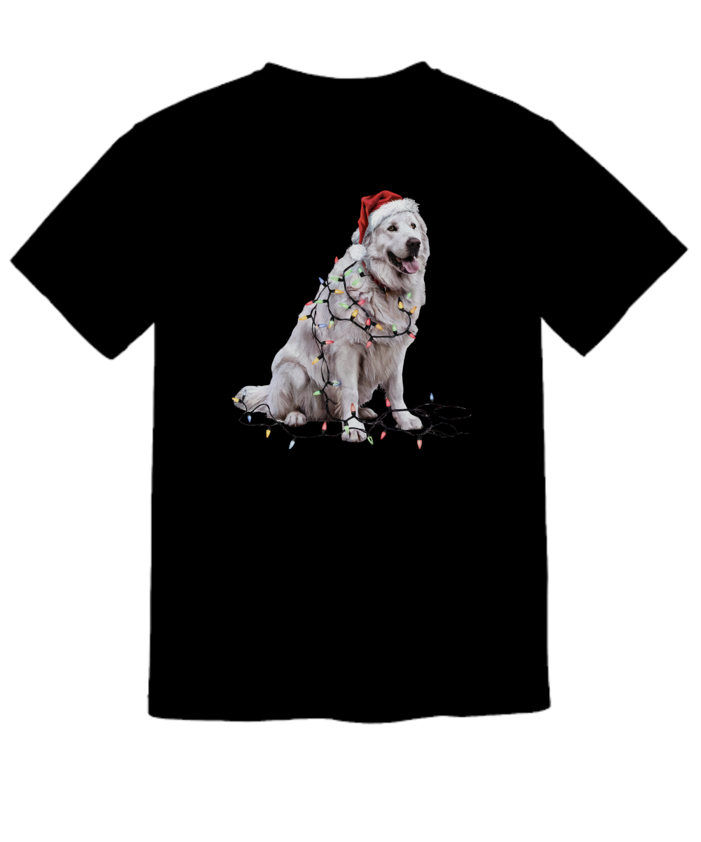 Christmas Great Pyrenees Shirt, Christmas Lights Dog Tee, Christmas Dog Tee, Great Pyrenees Mom Tshirt, Gift for Dog Lover, Great Pyrenees