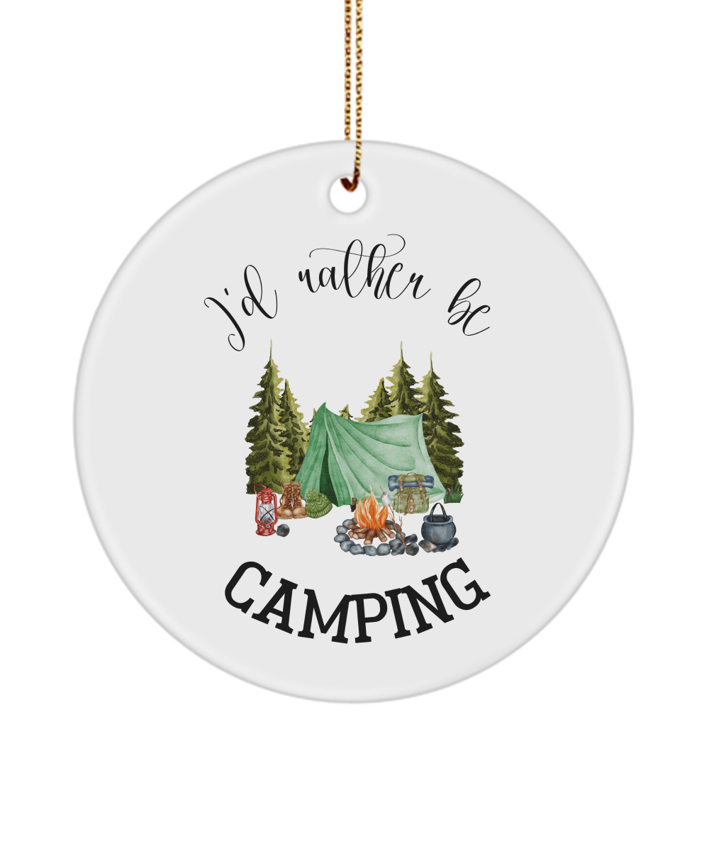 Camping Ornament, Camper Gift, Camping Lover Gift, Tent Camping, Adventure Gift, Wilderness Ornament, Outdoor Enthusiast Gift