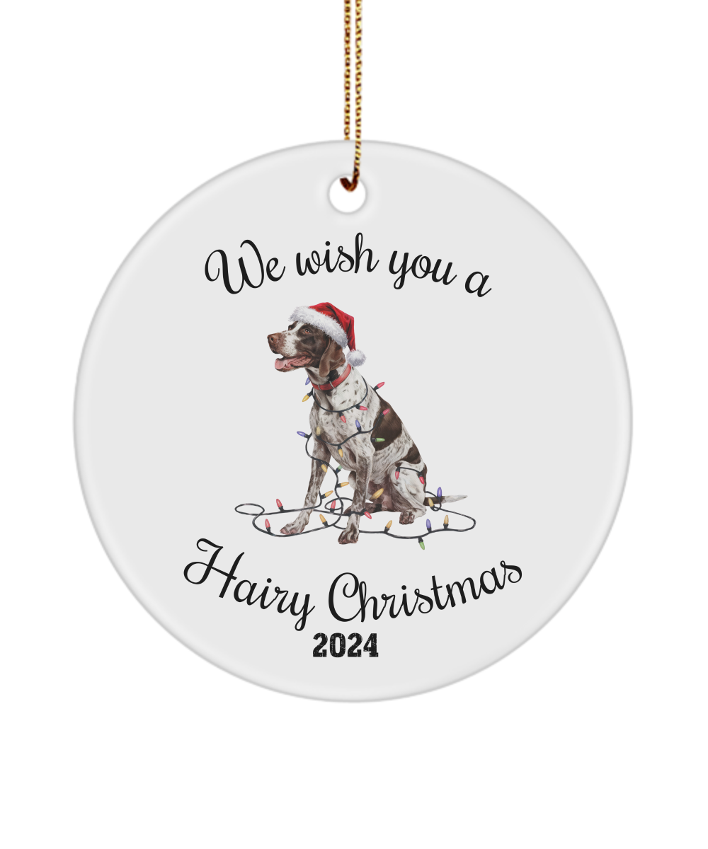 Christmas English Pointer Ornament, Christmas Lights Dog Keepsake, Christmas Dog, English Pointer Mom, Gift For Dog Lover, English Pointer