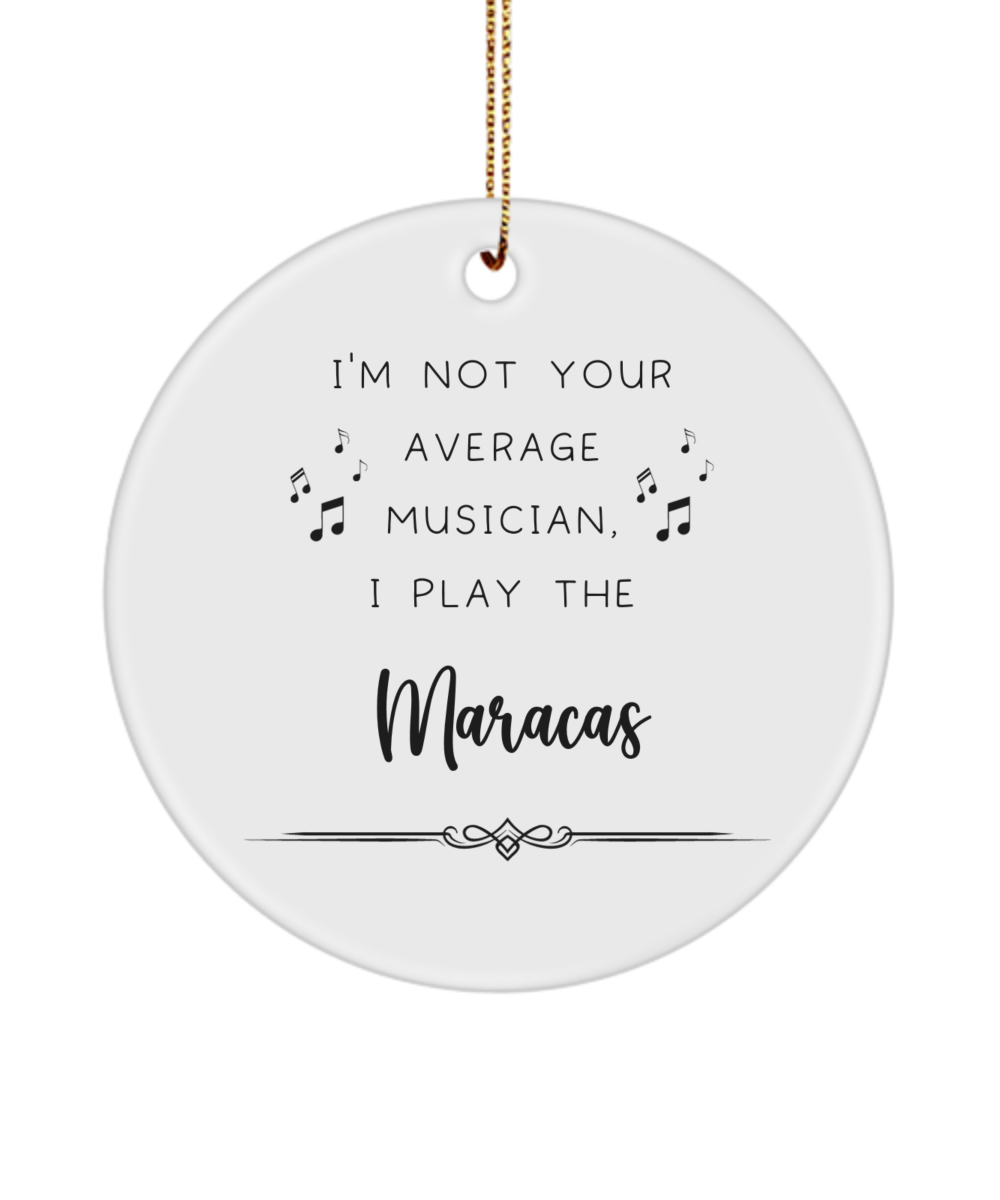 Maracas Coffee Ornament, Gifts for Best Musician Ever, Gift for Maracas Player, Christmas, Birthday, Event Keepsake