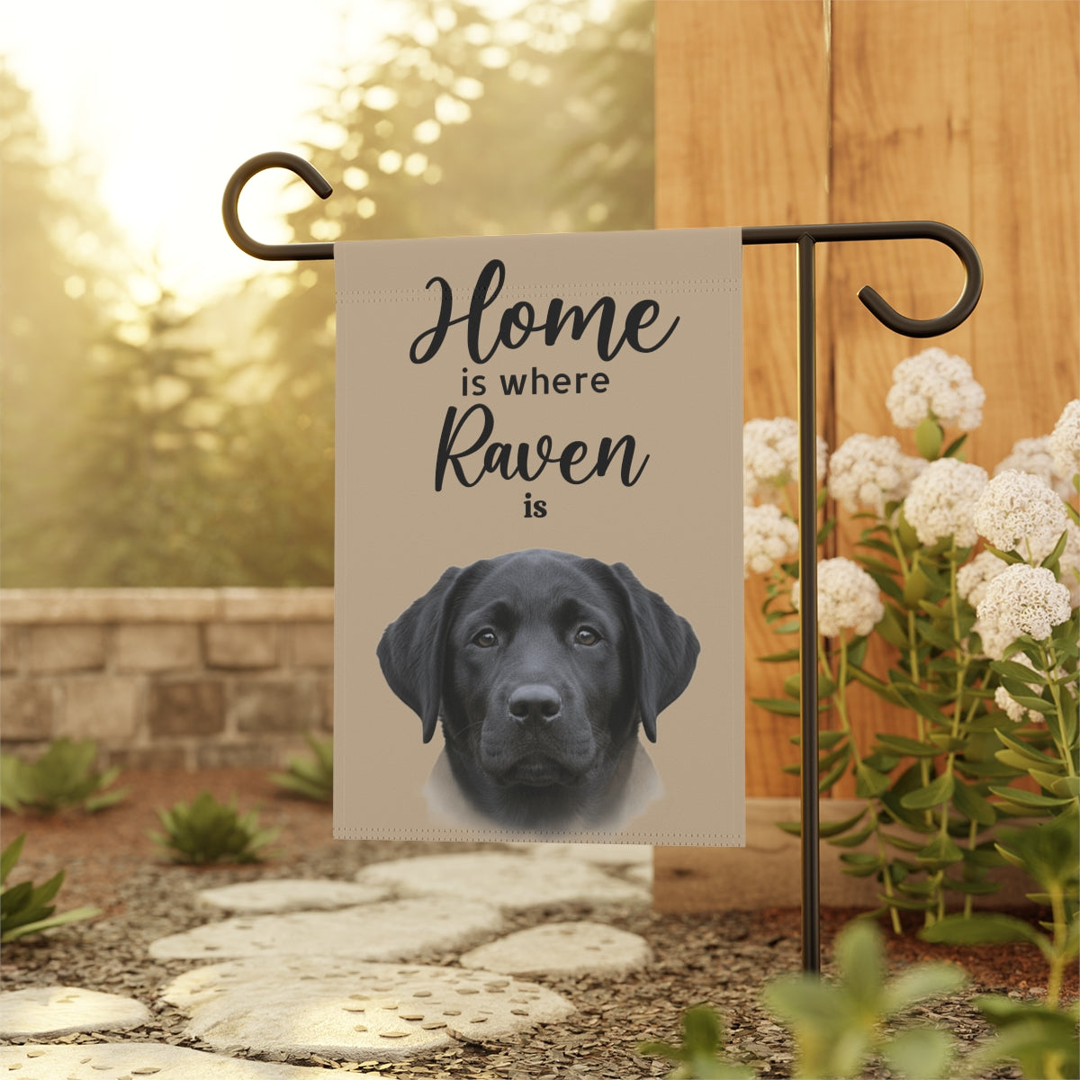 Personalized Dog Garden Flag | Custom Pet Memorial & Dog Lover Yard Banner | Double-Sided Outdoor Flag