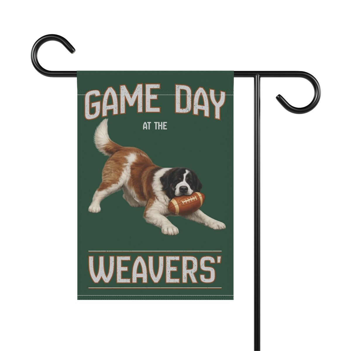 Custom Football Dog Garden Flag