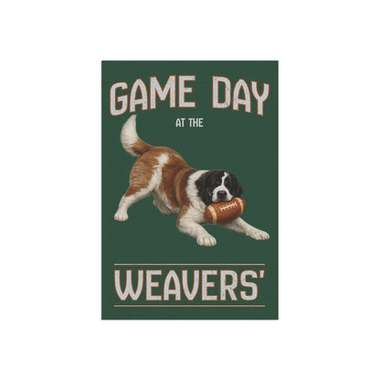 Custom Football Dog Garden Flag