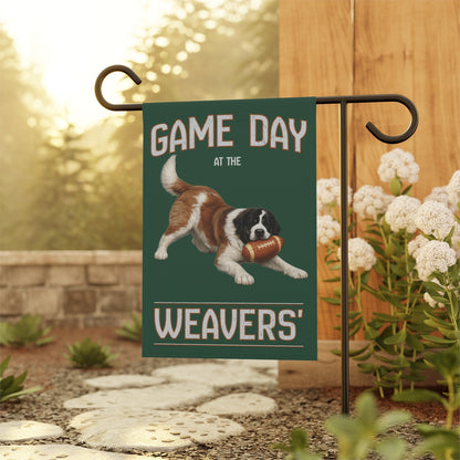 Custom Football Dog Garden Flag