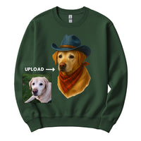 Load image into Gallery viewer, Customized Cowboy Pet Photo Portrait Shirt
