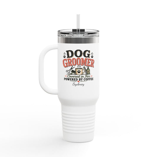 Powered By Coffee 40oz Travel Mug